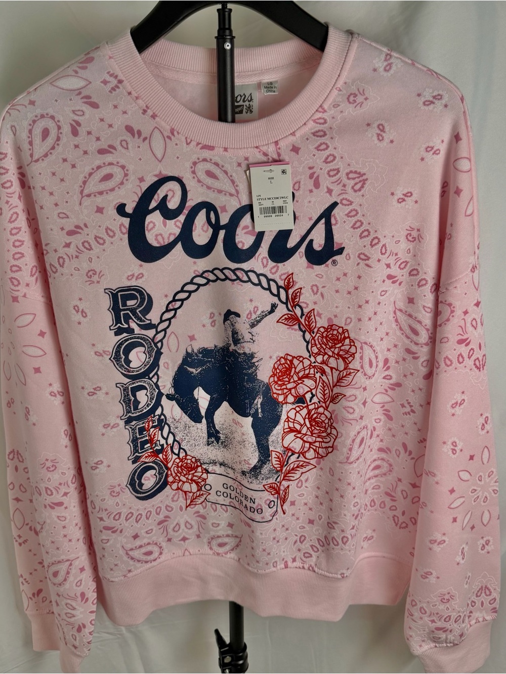 Pink Rodeo Graphic Sweatshirt - XS,S,XL